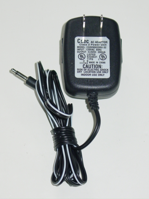 NEW CSEC CSD0900200U-32 AC Adapter 9V 200mA CSD0900200U32